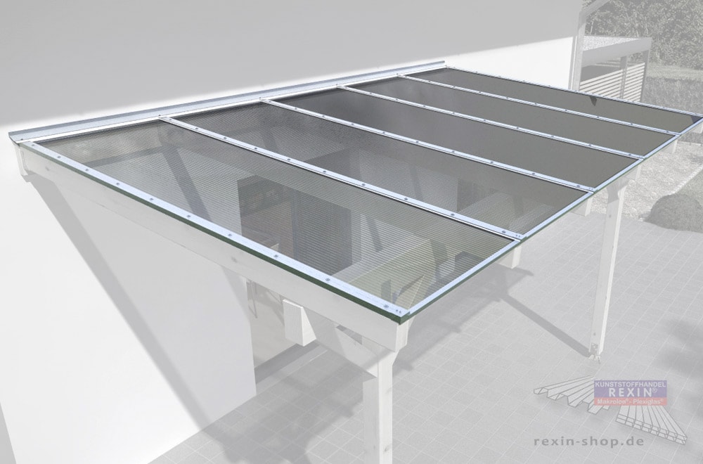Terrassendach erneuern leicht gemacht: REXOtop Komplettbausätze für eine Terrassendach-Renovierung.