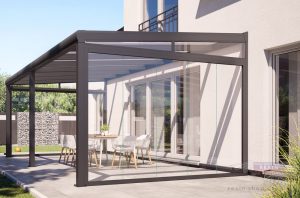 REXOwindow®: Seitenwand aus Glas und Aluminium,
