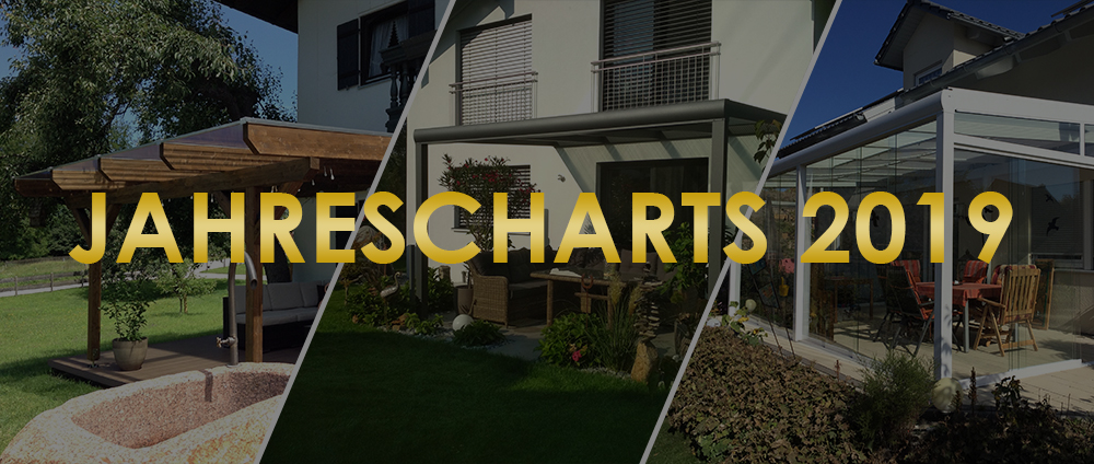 Unsere schönsten Terrassendächer - die Jahres-Charts 2019!