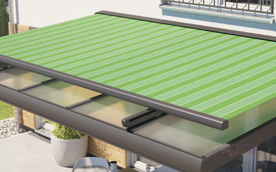 REXOmar Aufdach-Markise: idealer Sonnenschutz für das Terrassendach.
