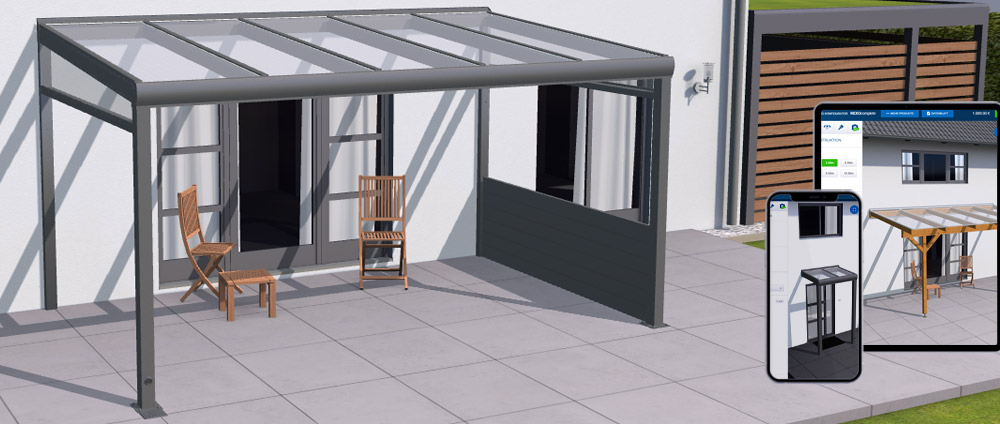 Terrasse und Balkon mit 3D-Konfigurator planen