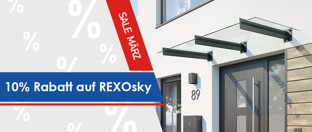 Angebot des Monats REXOsky Glasvordach