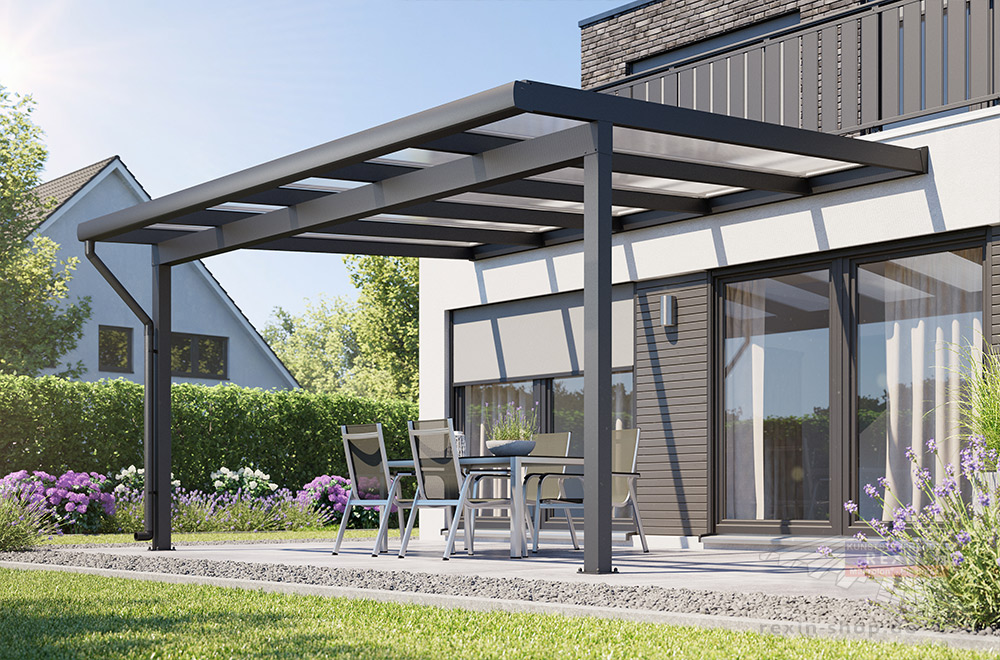 Im Dezember mit Rabatt: unsere Aluminium-Terrassendächer REXOclassic®.