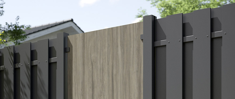 Sichtschutzzaun aus Aluminium mit neuen Designs
