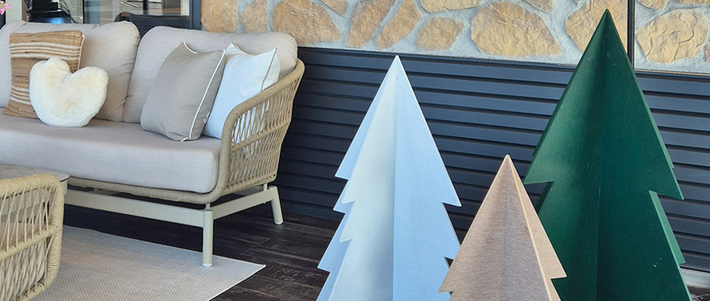 Steckweihnachtsbäume als Weihnachtsdeko