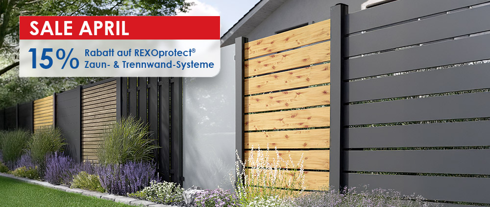 Angebot des Monats: Garten- und Sichtschutzzäune mit Rabatt