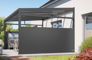 REXOcover® Seitenwand aus Aluminium.